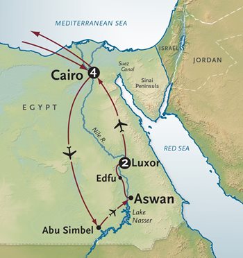 Egypt Tour Map