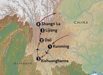 Shangri-La Tour Map