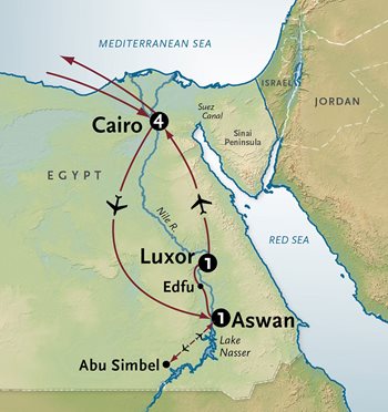 Egypt Tour Map